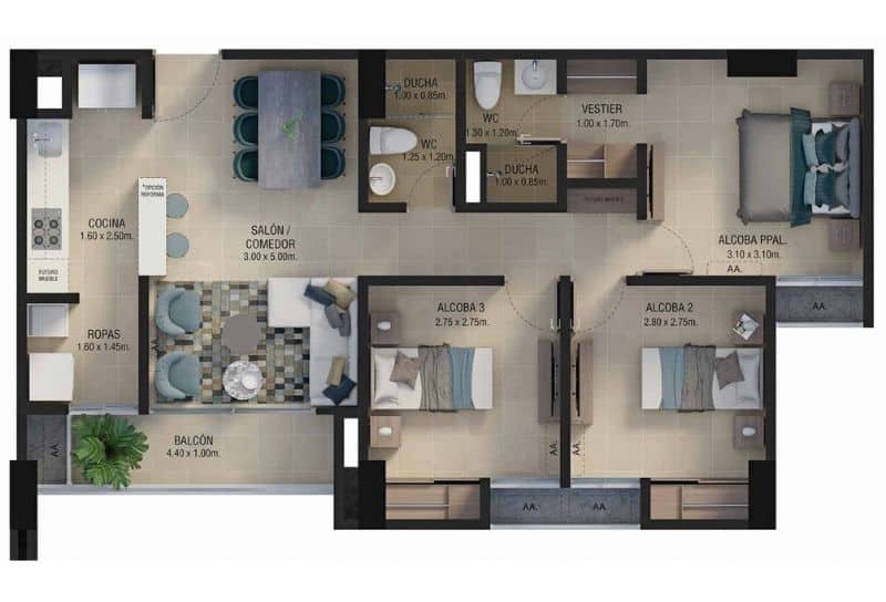 77.50 m2 lafrancia